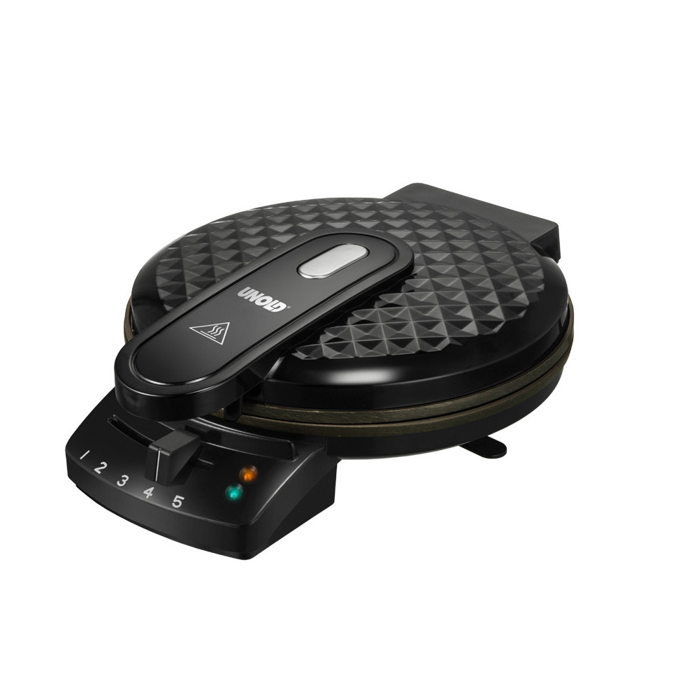 Unold 48235 moule à gauffres 1 gauffre(s) 1200 W Noir, Acier inoxydable Unold 48235 moule à gauffres 1 gauffre(s) 1200 W Noir, Acier inoxydable