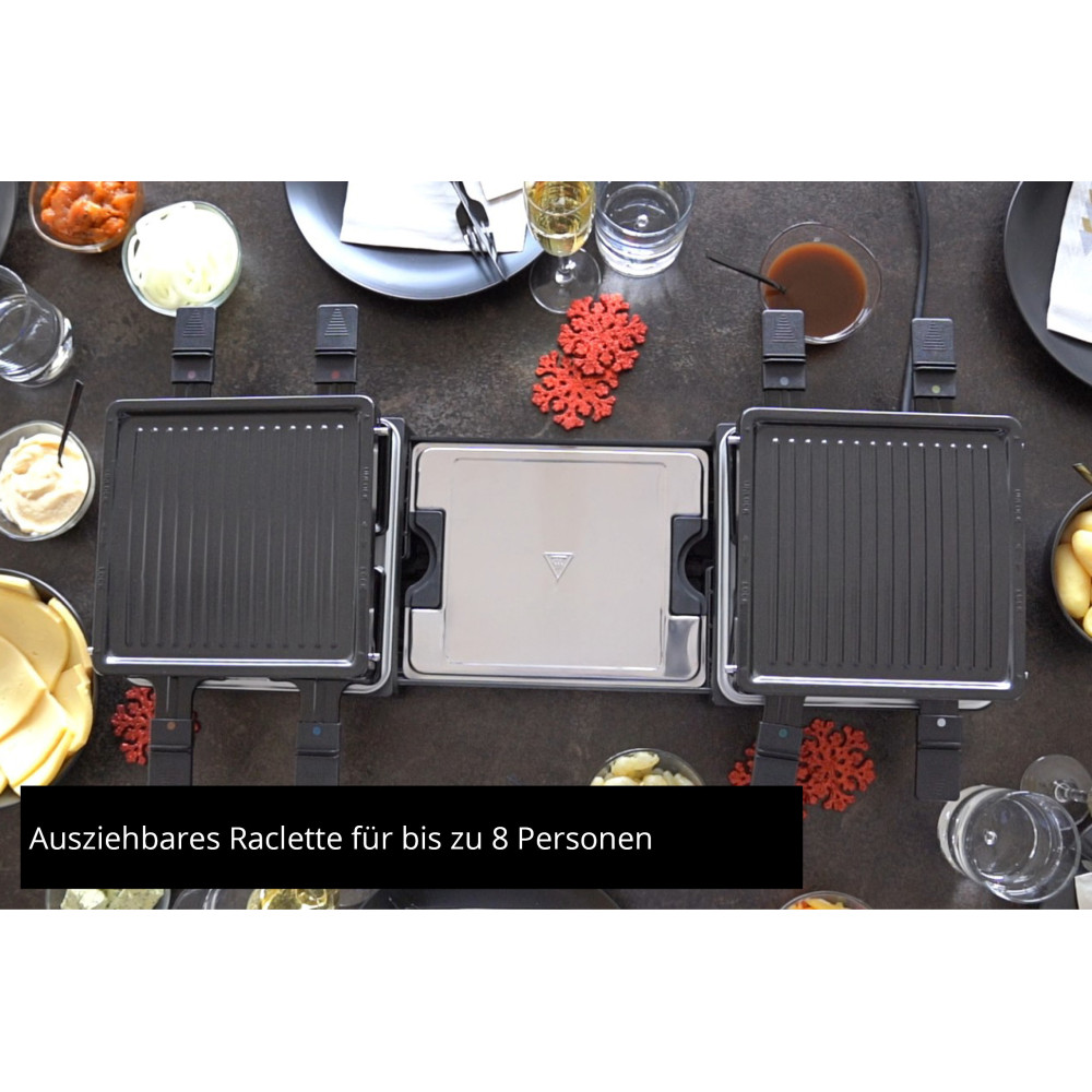 Unold 48755 raclette 8 personne(s) 1300 W Noir