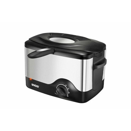 Unold 58615 friteuse Unique Autonome 1200 W Noir, Acier inoxydable