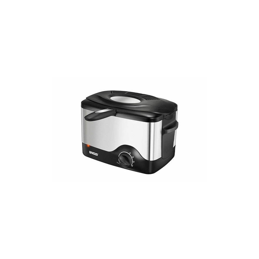 Unold 58615 friteuse Unique Autonome 1200 W Noir, Acier inoxydable Unold 58615 friteuse Unique Autonome 1200 W Noir, Acier inoxydable