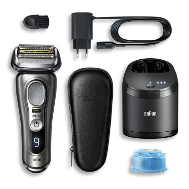 Braun Series 9 Pro 9485cc Rasoir à grille Tondeuse Noir, Argent