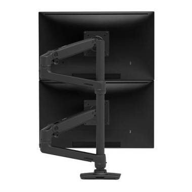 Ergotron LX Series LX Dual Stacking Arm, Tall Pole, Matte Black 101,6 cm (40") Bureau Noir