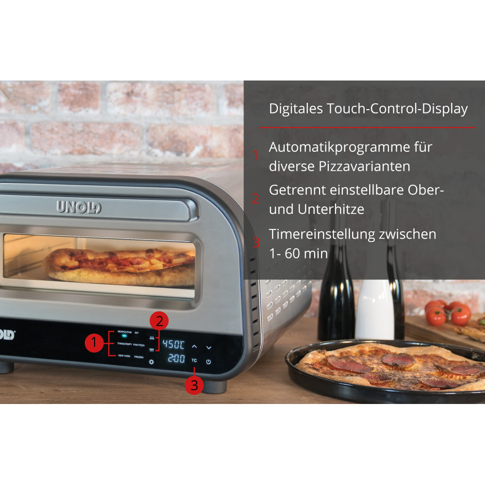 Unold 68816 Machine et four à pizzas 1 pizza(s) 1700 W Argent