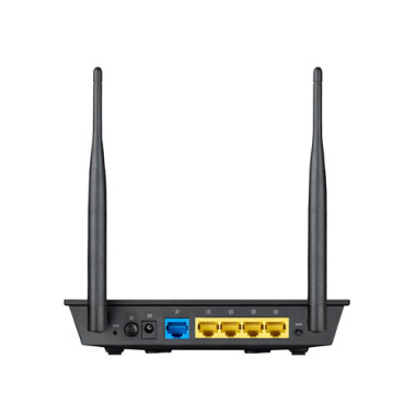 ASUS RT-N12E C1 N300 routeur sans fil Fast Ethernet Monobande (2,4 GHz) Noir, Métallique