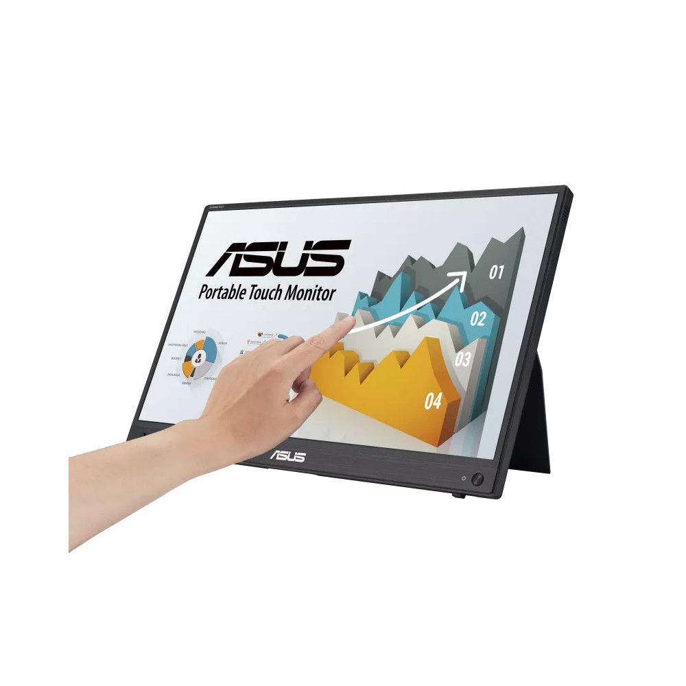ASUS ZenScreen MB16AMTR écran plat de PC 39,6 cm (15.6") 1920 x 1080 pixels Full HD LCD Écran tactile Noir