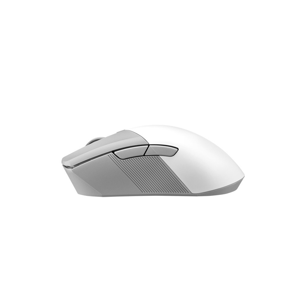 ASUS ROG Gladius III Wireless Aimpoint White souris Jouer Droitier RF Wireless + Bluetooth + USB Type-A Optique 36000 DPI ASUS ROG Gladius III Wireless Aimpoint White souris Jouer Droitier RF Wireless + Bluetooth + USB Type-A Optique 36000 DPI