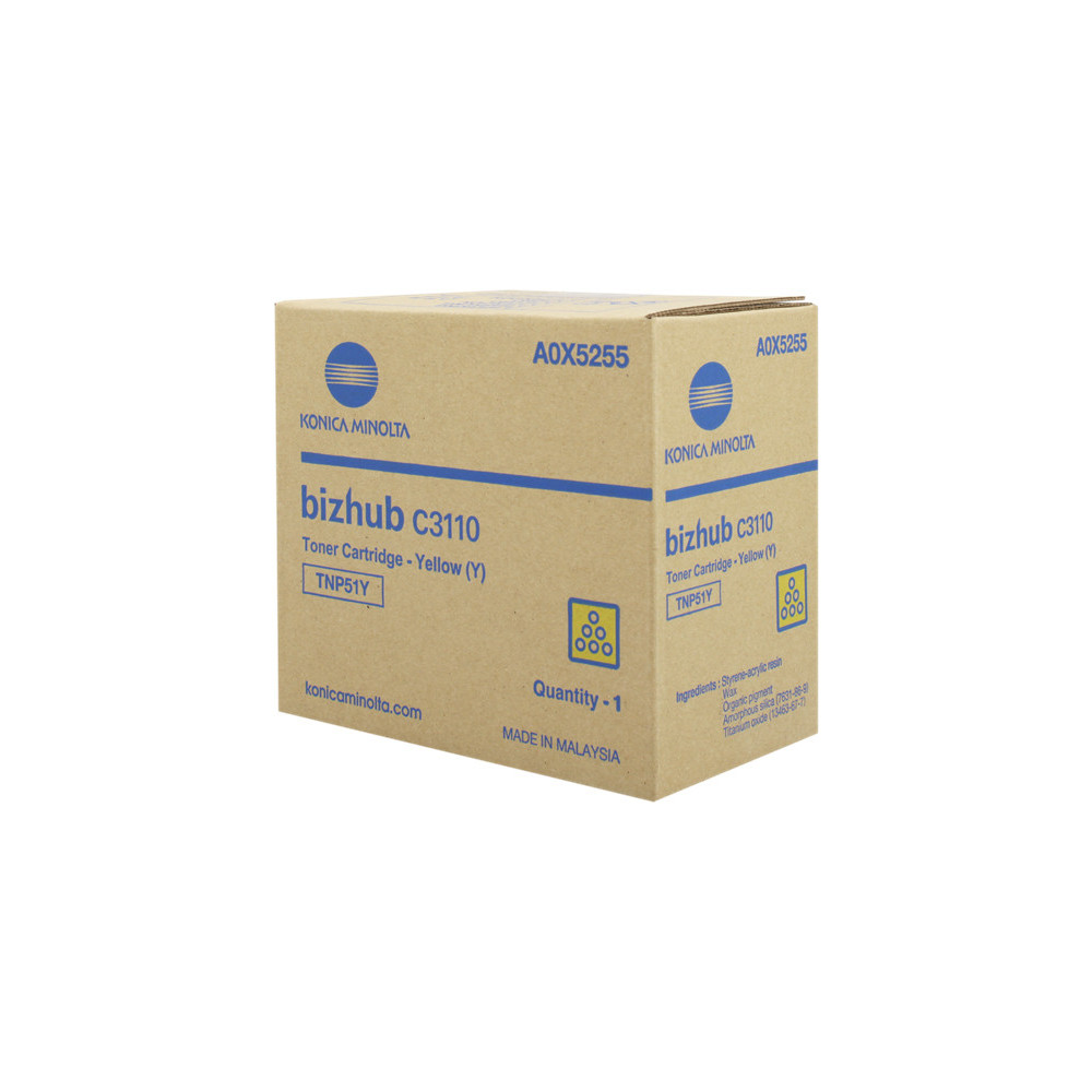 Konica Minolta TNP-51Y Cartouche de toner 1 pièce(s) Original Jaune Konica Minolta TNP-51Y Cartouche de toner 1 pièce(s) Original Jaune