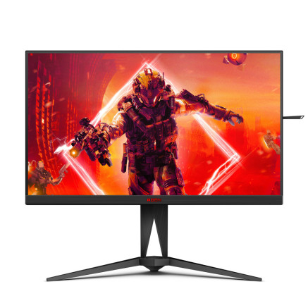 AOC AGON AG275QXN écran plat de PC 68,6 cm (27") 2560 x 1440 pixels Quad HD Noir, Rouge
