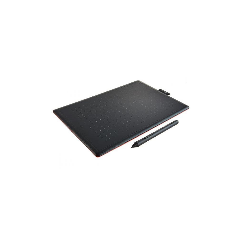 Wacom One by Medium tablette graphique Noir, Rouge 2540 lpi 216 x 135 mm USB