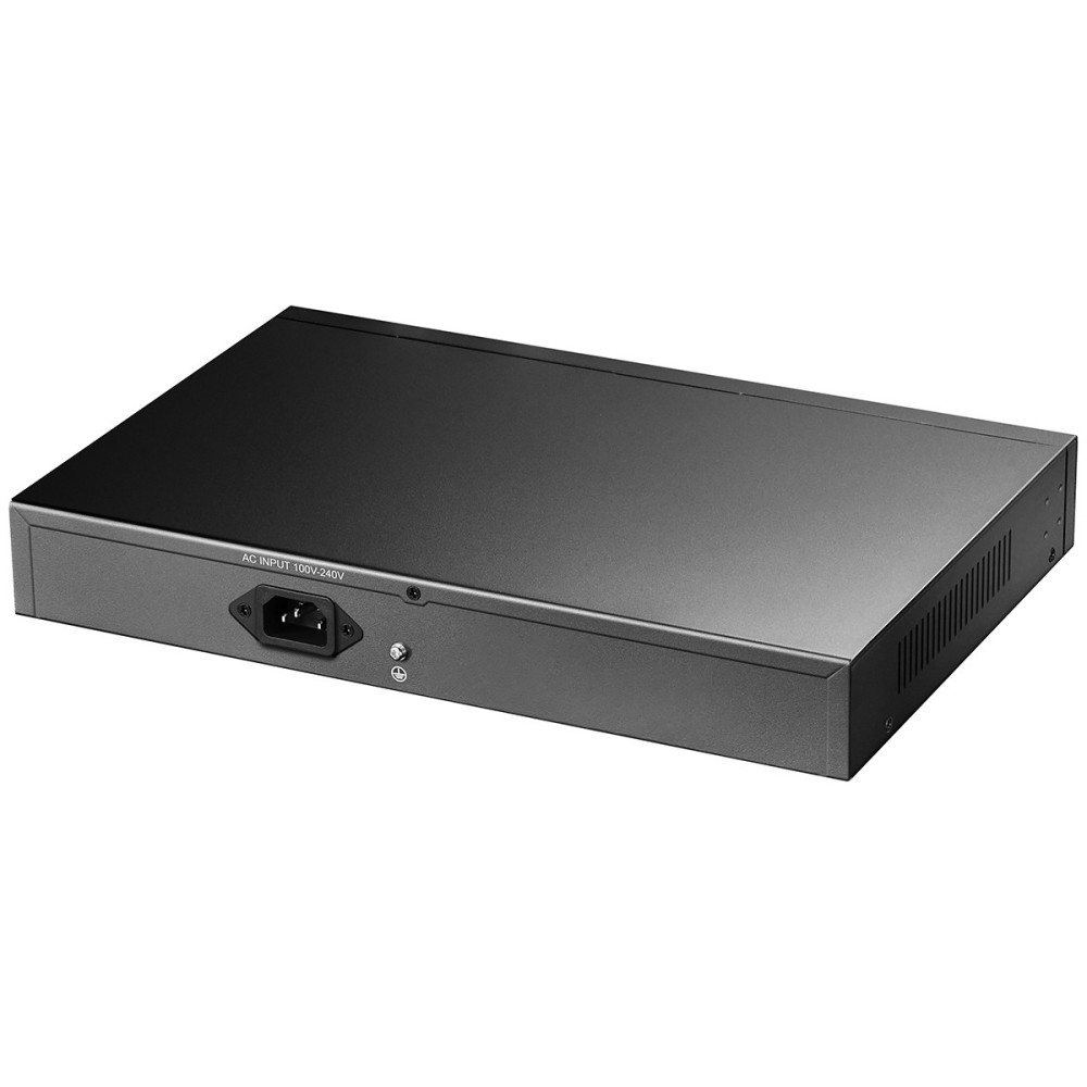 Cudy FS1018PS1 commutateur réseau Fast Ethernet (10 100) Connexion Ethernet, supportant l'alimentation via ce port (PoE) Gris