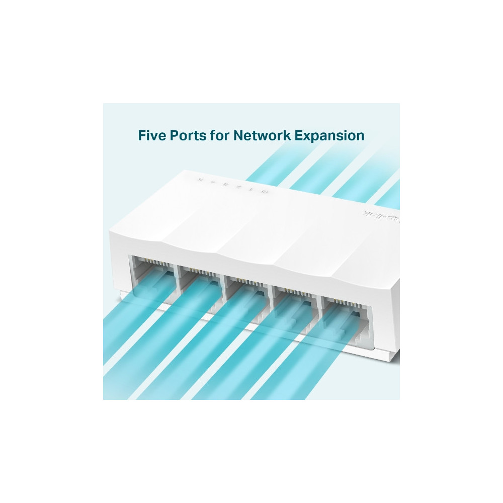 TP-Link LS1005 commutateur réseau Non-géré Fast Ethernet (10 100) Blanc