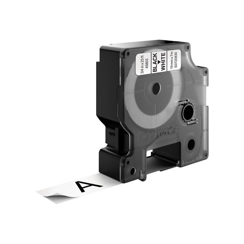DYMO D1 - Standard Étiquettes - Noir sur blanc - 19mm x 7m DYMO D1 - Standard Étiquettes - Noir sur blanc - 19mm x 7m