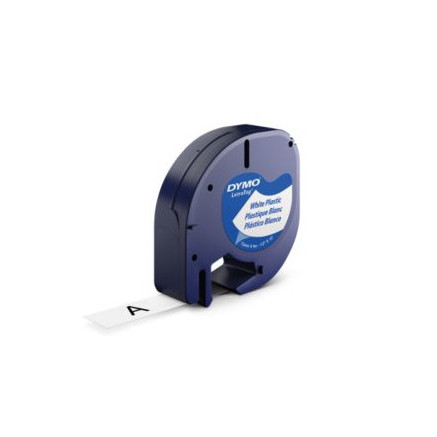 DYMO 12mm LetraTAG Plastic tape ruban d'étiquette