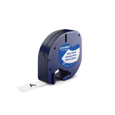 DYMO 12mm LetraTAG Plastic tape ruban d'étiquette