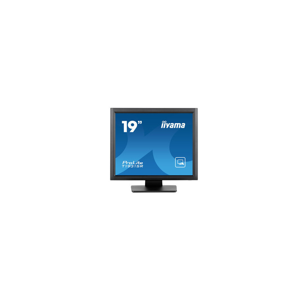 iiyama ProLite T1931SR-B1S écran plat de PC 48,3 cm (19") 1280 x 1024 pixels SXGA LCD Écran tactile Noir iiyama ProLite T1931SR-B1S écran plat de PC 48,3 cm (19") 1280 x 1024 pixels SXGA LCD Écran tactile Noir
