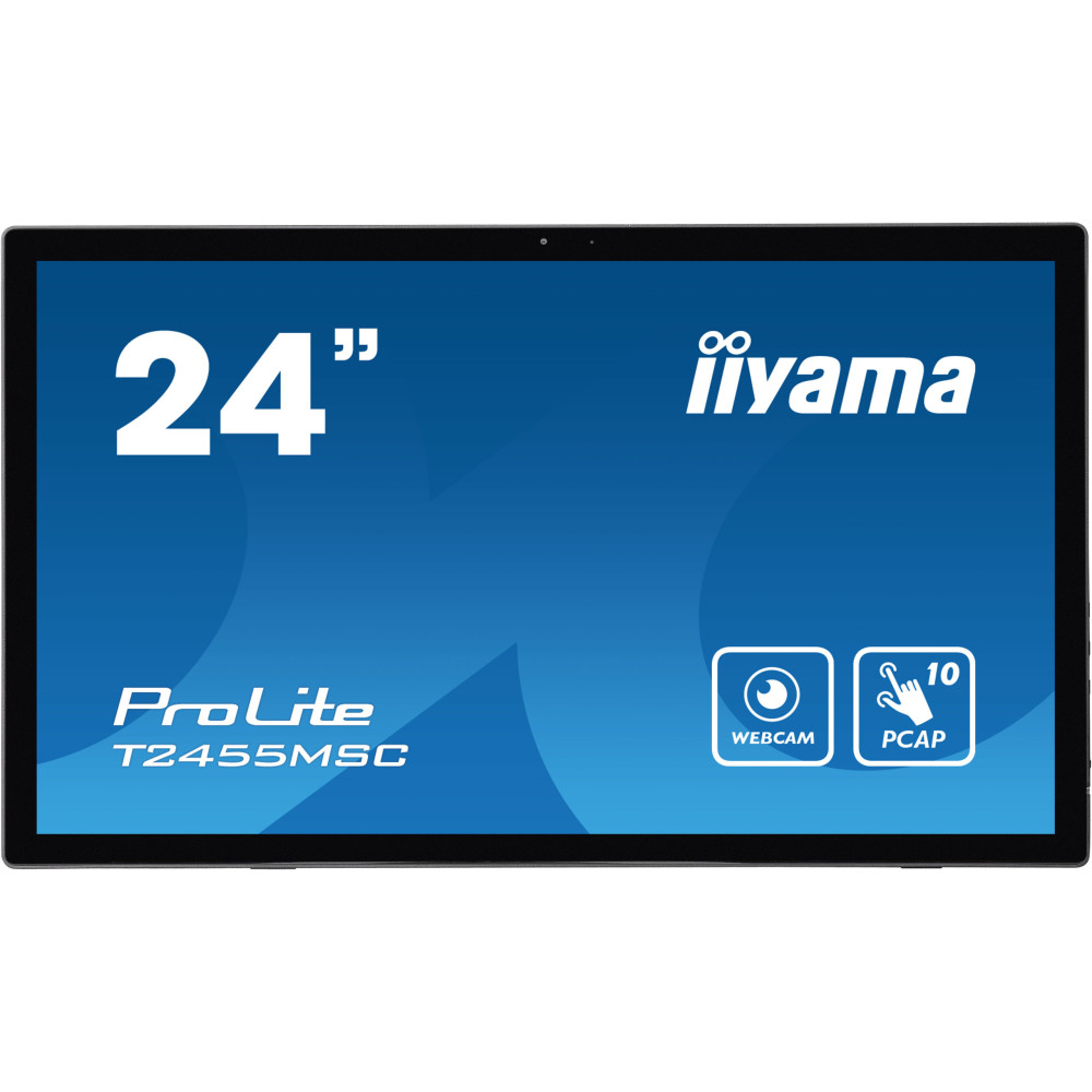 iiyama T2455MSC-B1 affichage de messages Écran plat de signalisation numérique 61 cm (24") LED 400 cd m² Full HD Noir Écran iiyama T2455MSC-B1 affichage de messages Écran plat de signalisation numérique 61 cm (24") LED 400 cd m² Full HD Noir Écran