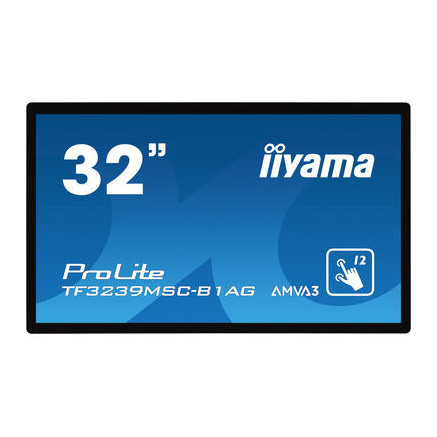 iiyama ProLite TF3239MSC-B1AG écran plat de PC 80 cm (31.5") 1920 x 1080 pixels Full HD LED Écran tactile Multi-utilisateur Noir