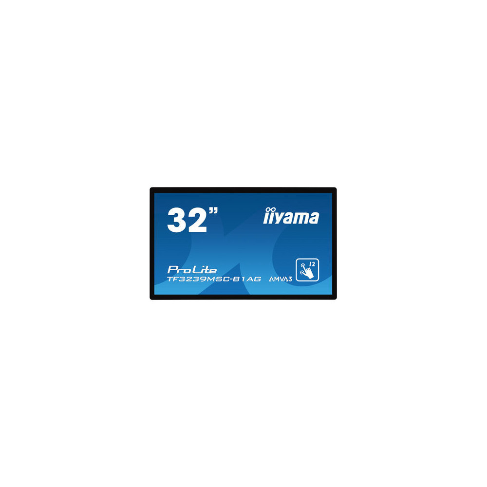 iiyama ProLite TF3239MSC-B1AG écran plat de PC 80 cm (31.5") 1920 x 1080 pixels Full HD LED Écran tactile Multi-utilisateur Noir iiyama ProLite TF3239MSC-B1AG écran plat de PC 80 cm (31.5") 1920 x 1080 pixels Full HD LED Écran tactile Multi-utilisateur Noir