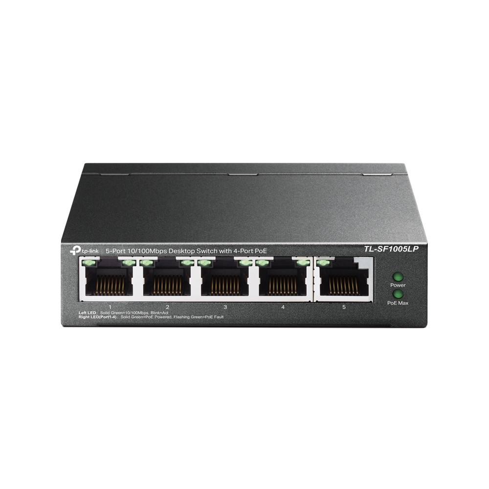 TP-Link TL-SF1005LP commutateur réseau Non-géré Fast Ethernet (10 100) Connexion Ethernet, supportant l'alimentation via ce TP-Link TL-SF1005LP commutateur réseau Non-géré Fast Ethernet (10 100) Connexion Ethernet, supportant l'alimentation via ce