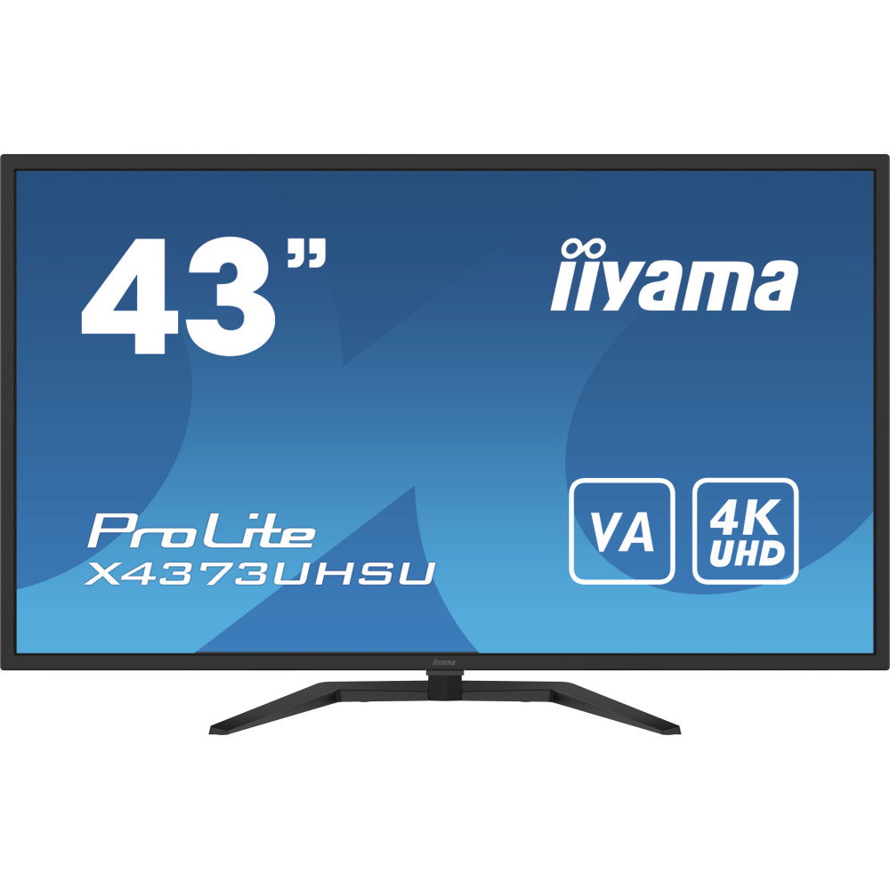 iiyama ProLite X4373UHSU-B1 écran plat de PC 108 cm (42.5") 3840 x 2160 pixels 4K Ultra HD Noir iiyama ProLite X4373UHSU-B1 écran plat de PC 108 cm (42.5") 3840 x 2160 pixels 4K Ultra HD Noir