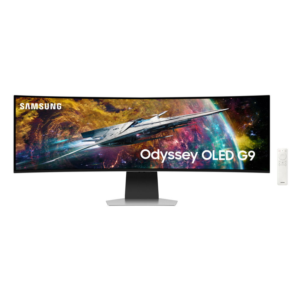 Samsung G95SC écran plat de PC 124,5 cm (49") 5120 x 1440 pixels Dual QHD OLED Argent