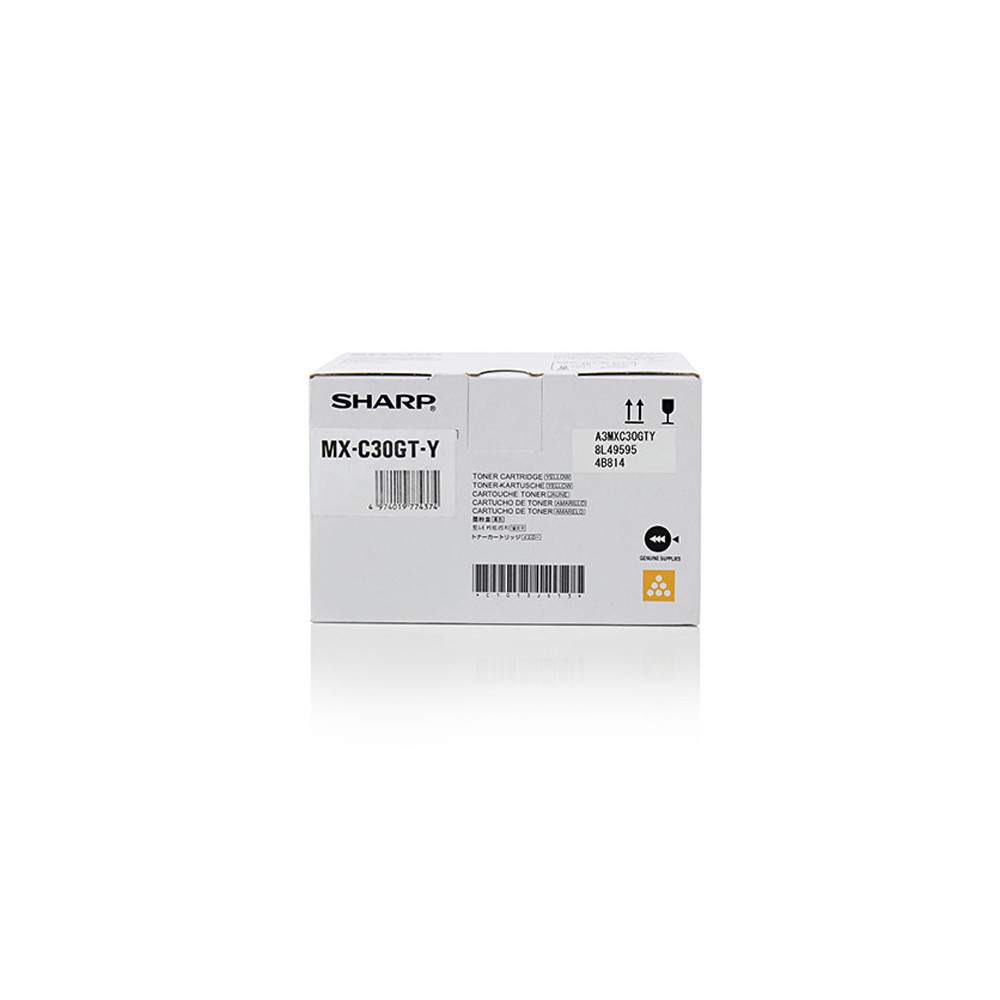 Sharp MXC30GTY Cartouche de toner 1 pièce(s) Original Jaune Sharp MXC30GTY Cartouche de toner 1 pièce(s) Original Jaune