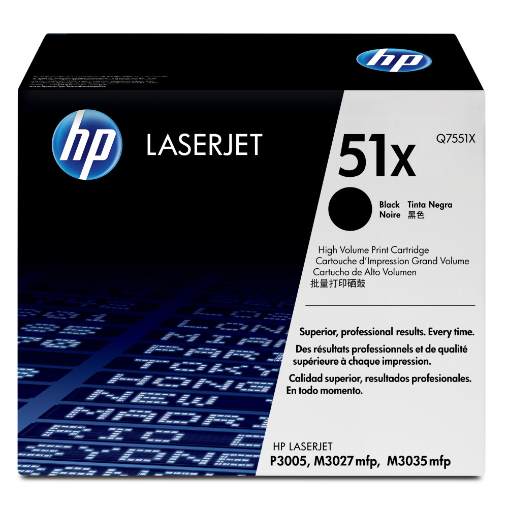 HP 51X toner LaserJet noir grande capacité authentique HP 51X toner LaserJet noir grande capacité authentique