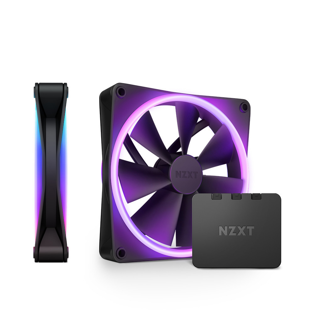 NZXT F140 RGB DUO Twin Pack Boitier PC Ventilateur 14 cm Noir 2 pièce(s) NZXT F140 RGB DUO Twin Pack Boitier PC Ventilateur 14 cm Noir 2 pièce(s)