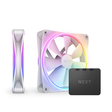 NZXT F140 RGB DUO Twin Pack Boitier PC Ventilateur 14 cm Blanc 2 pièce(s)