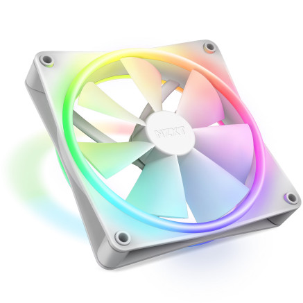 NZXT F140 RGB DUO Ventilateur 14 cm Blanc 1 pièce(s)