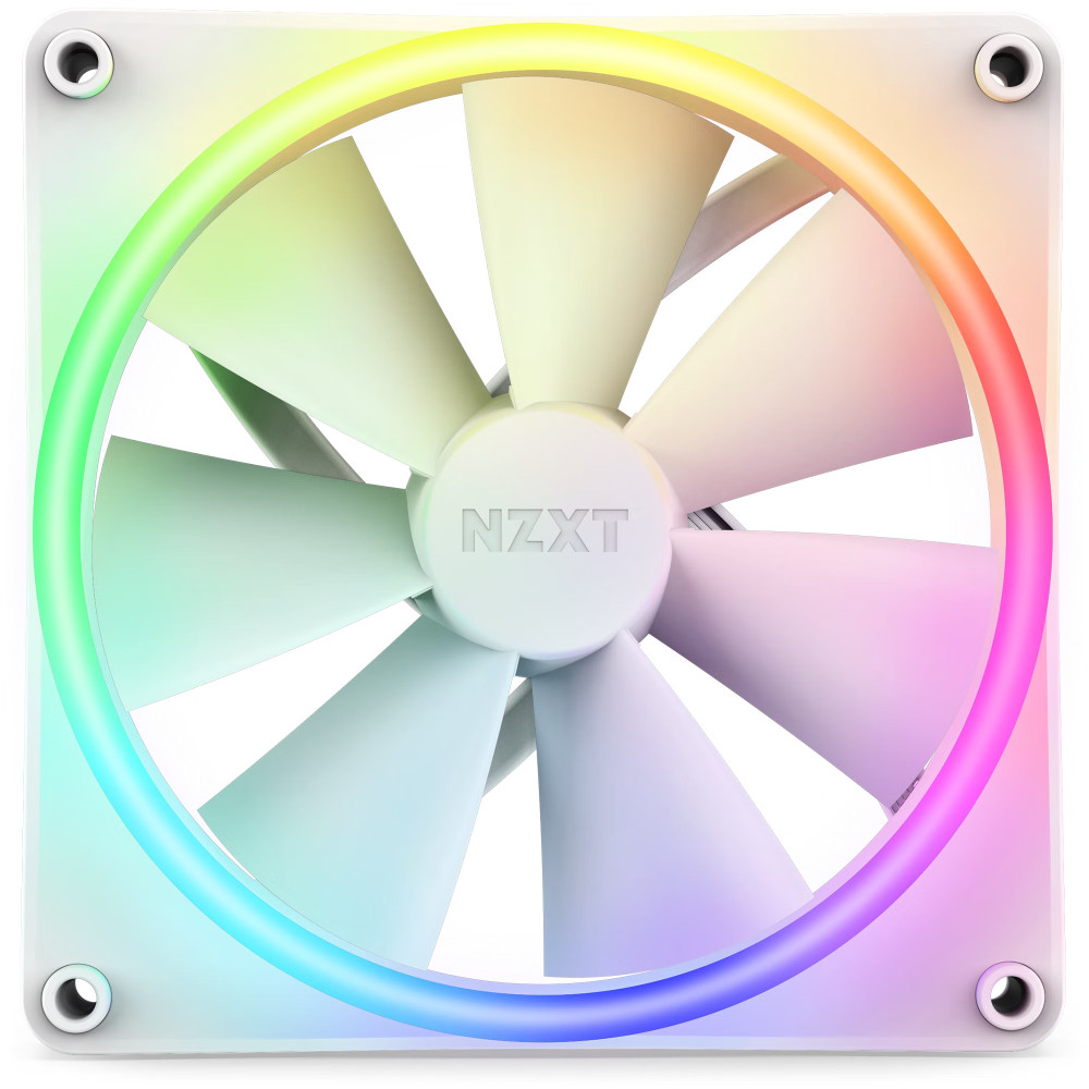 NZXT F140 RGB DUO Ventilateur 14 cm Blanc 1 pièce(s)