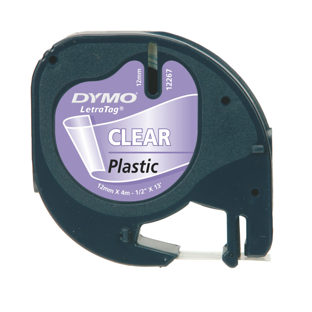 DYMO Étiquettes en plastique ® LetraTag® - 12 mm DYMO Étiquettes en plastique ® LetraTag® - 12 mm