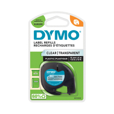 DYMO Étiquettes en plastique ® LetraTag® - 12 mm