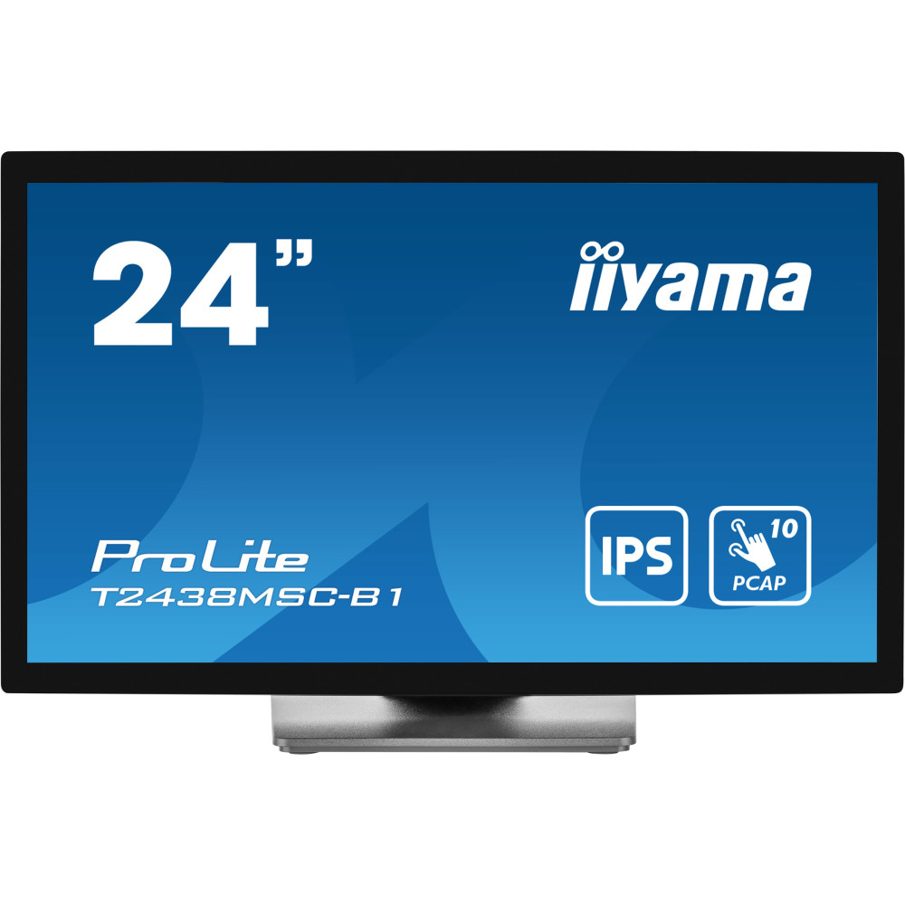 iiyama ProLite T2438MSC-B1 écran plat de PC 60,5 cm (23.8") 1920 x 1080 pixels Full HD LED Écran tactile Noir iiyama ProLite T2438MSC-B1 écran plat de PC 60,5 cm (23.8") 1920 x 1080 pixels Full HD LED Écran tactile Noir