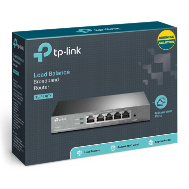 TP-Link TL-R470T+ Routeur connecté Fast Ethernet Noir
