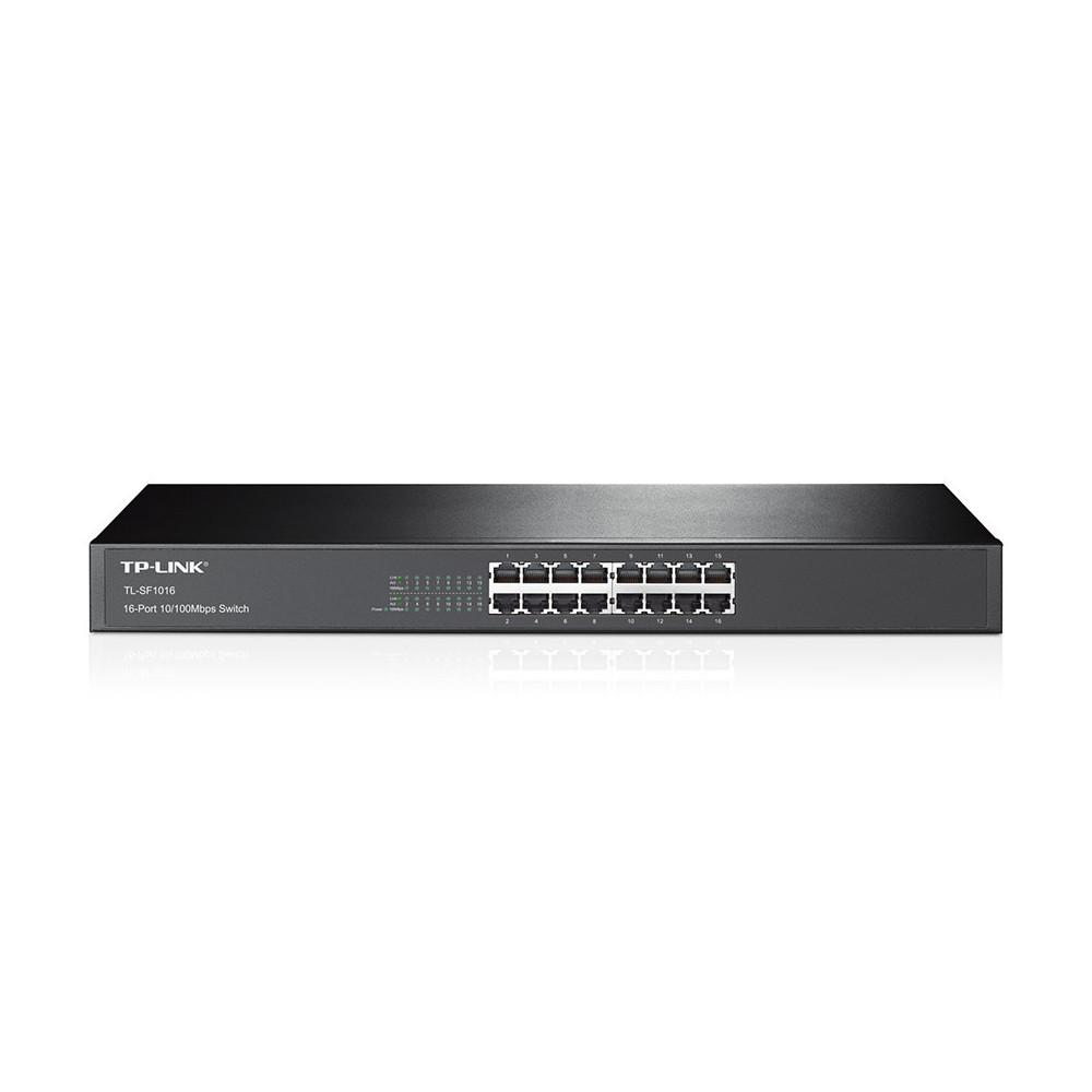 TP-Link TL-SF1016 commutateur réseau Non-géré Fast Ethernet (10 100) 1U Noir TP-Link TL-SF1016 commutateur réseau Non-géré Fast Ethernet (10 100) 1U Noir