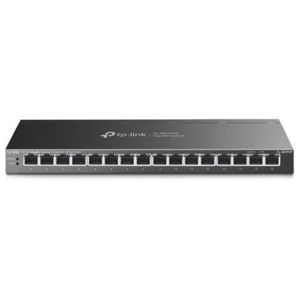 TP-Link TL-SG116P commutateur réseau Non-géré Gigabit Ethernet (10 100 1000) Connexion Ethernet, supportant l'alimentation via