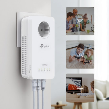 TP-Link TL-WPA8631P KIT Adaptateur réseau CPL 300 Mbit s Ethernet LAN Wifi Blanc 2 pièce(s)