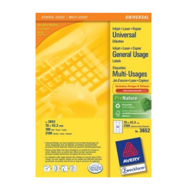 Avery Multi-Function Labels Blanc