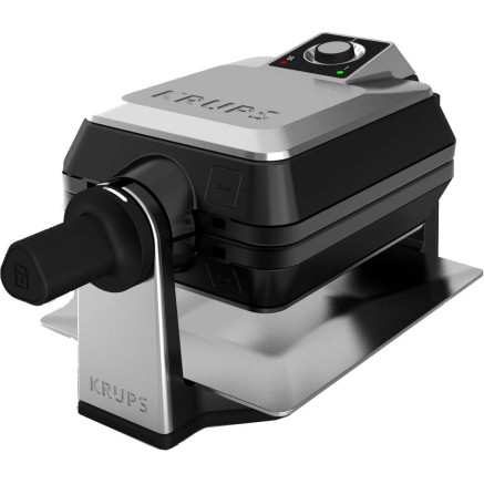 Krups FDD95D 2 gauffre(s) 1200 W Noir, Acier inoxydable