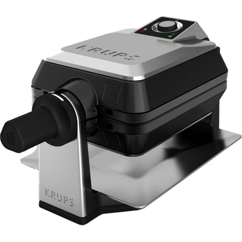 Krups FDD95D 2 gauffre(s) 1200 W Noir, Acier inoxydable Krups FDD95D 2 gauffre(s) 1200 W Noir, Acier inoxydable