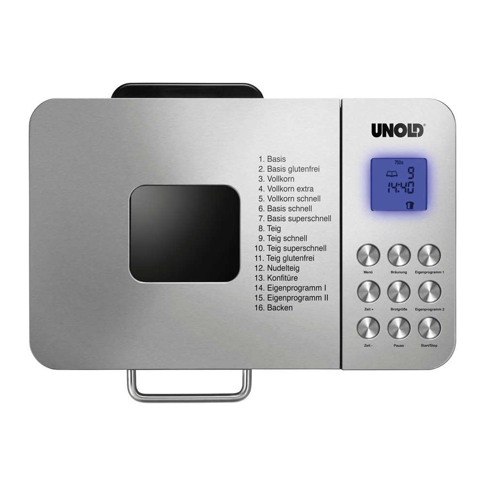 Unold 68456 machine à pain 550 W Acier inoxydable