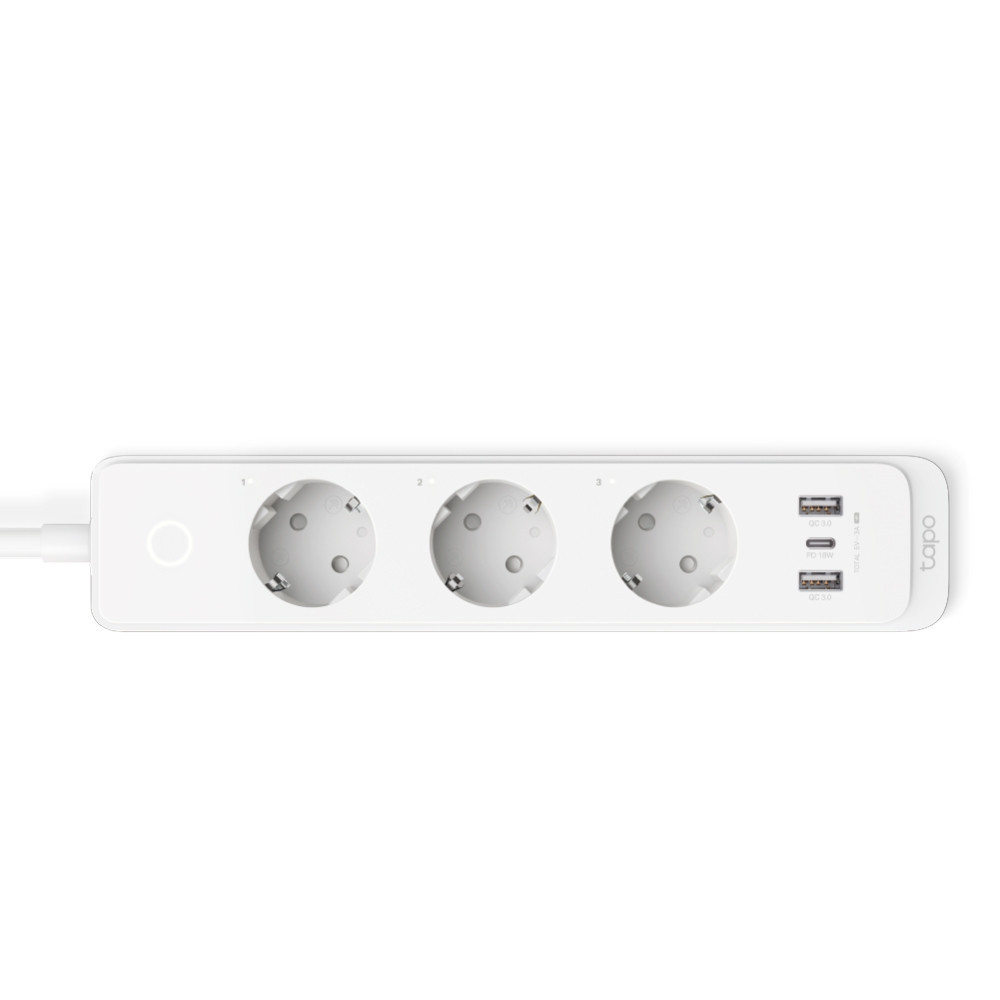 TP-Link Tapo P300 3 sortie(s) CA Type F (CEE 7 4) 1,5 m 3 2300 W Blanc TP-Link Tapo P300 3 sortie(s) CA Type F (CEE 7 4) 1,5 m 3 2300 W Blanc