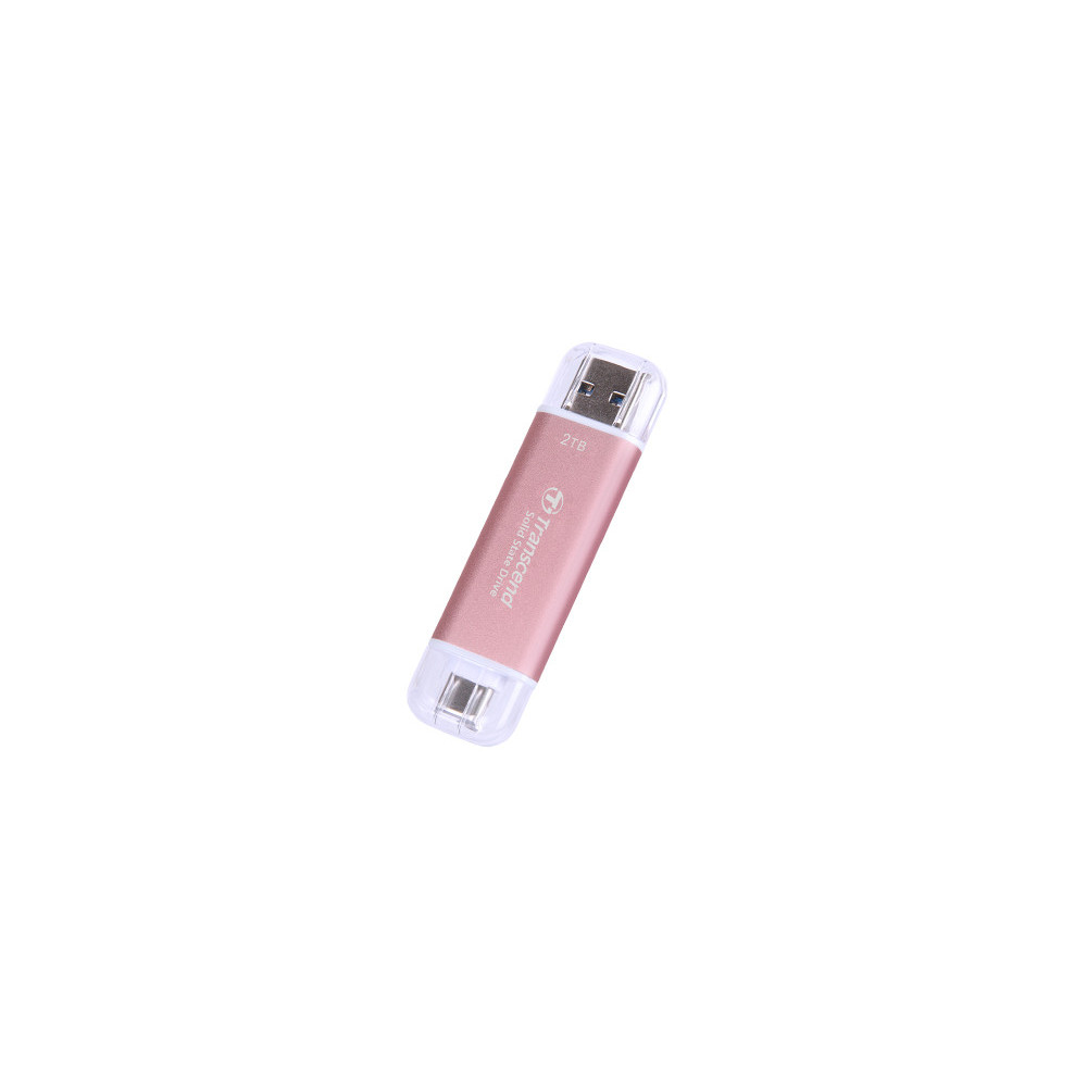 Transcend ESD310 2 To USB Type-A vers USB Type-C 3.2 Gen 2 (3.1 Gen 2) Rose