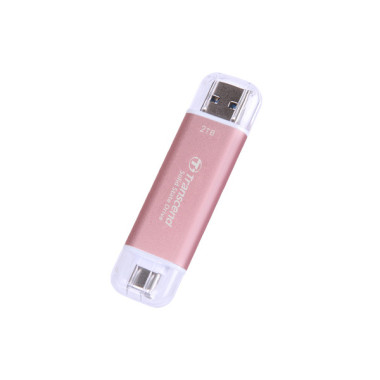 Transcend ESD310 2 To USB Type-A vers USB Type-C 3.2 Gen 2 (3.1 Gen 2) Rose
