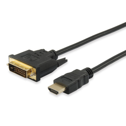 Equip 119323 câble vidéo et adaptateur 3 m HDMI DVI-D Noir