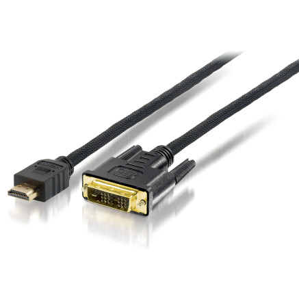 Equip 119325 câble vidéo et adaptateur 5 m HDMI DVI-D Noir