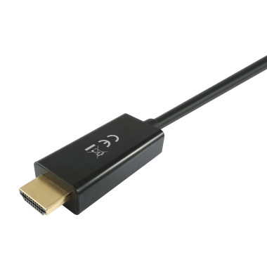 Equip 119390 câble vidéo et adaptateur 2 m DisplayPort HDMI Noir