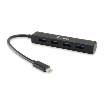 Equip 128954 hub & concentrateur USB 3.2 Gen 1 (3.1 Gen 1) Type-C 5000 Mbit s Noir