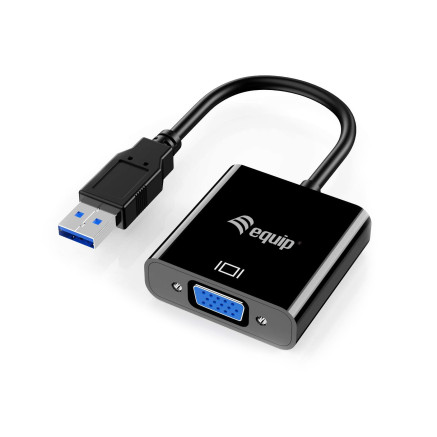 Equip 133384 adaptateur graphique USB 1920 x 1080 pixels Noir